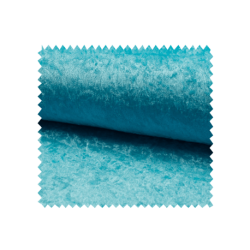 Tissu Panne De Velours Uni Turquoise