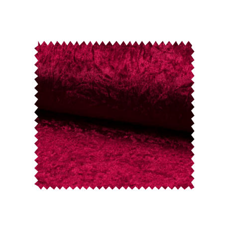 Tissu Panne De Velours Uni Bordeaux
