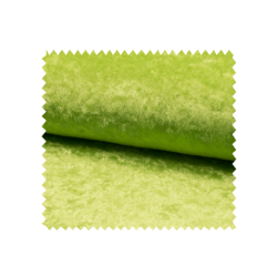 Tissu Panne De Velours Uni Vert Pomme