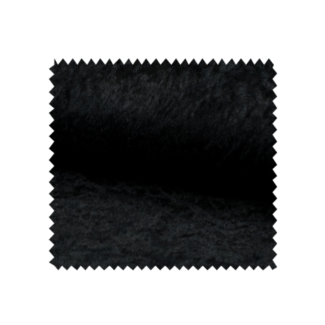 Tissu Panne De Velours Uni Noir