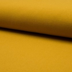 Tissu Crepe Extensible Uni Ocre 