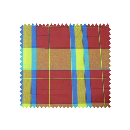 Tissu Madras Bordeaux