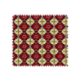 Tissu Super Wax Fleur Rouge Noir Jaune