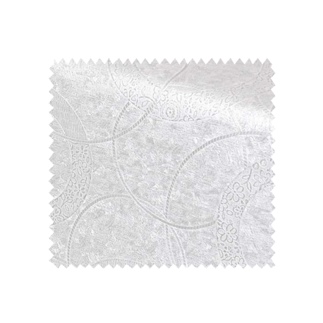 Tissu Toile Cirée Polyline Map Blanc