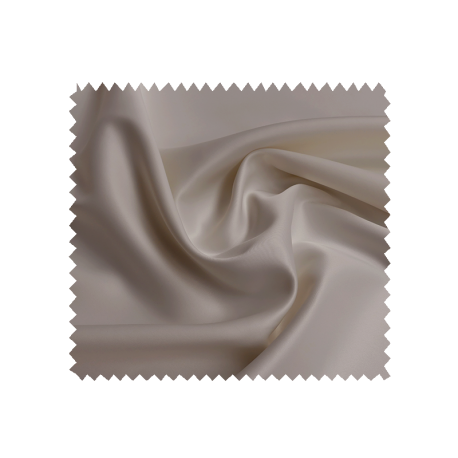Tissu Champs Elysees Satin Uni Marron Glace 