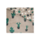 Tissu Tout Doux Double Face Cactus Face Fleur