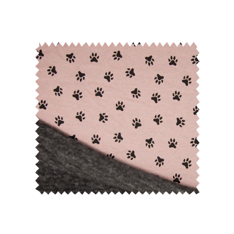 Tissu Polaire Mélange Imprimé Empreinte Saumon