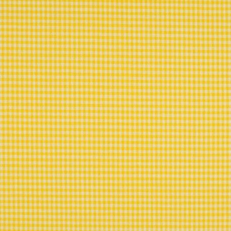 Tissu Petit Vichy Jaune