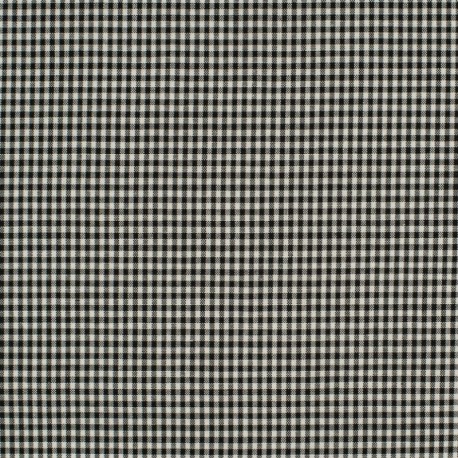 Tissu Petit Vichy Noir 