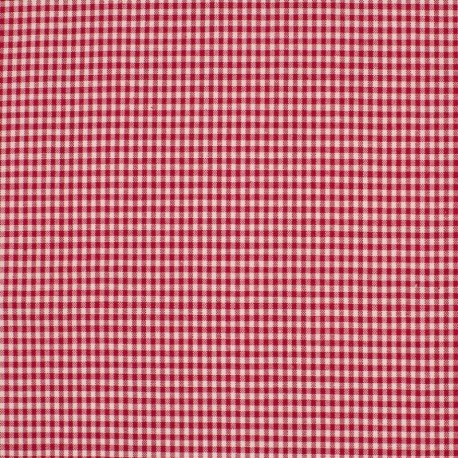 Tissu Petit Vichy Rouge 
