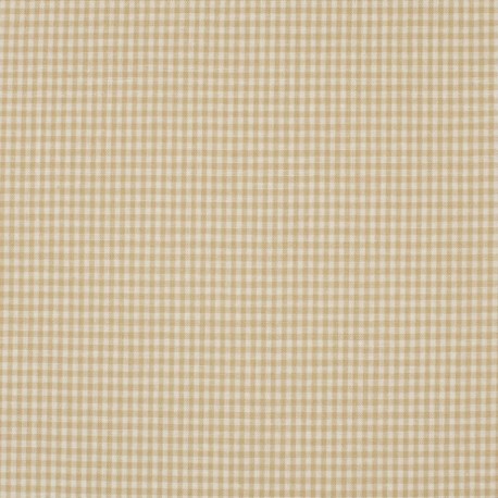 Tissu Petit Vichy Sable 