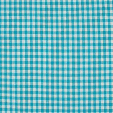 Tissu Grand Vichy Aqua