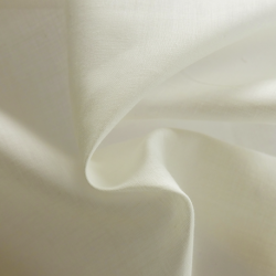 Tissu Batiste Toile Ivoire coton Peigné 
