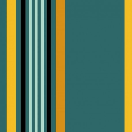 Tissu Greg Coton Enduit Teflon Vert 