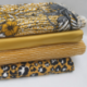 Tissu Jersey Rayures Ocre