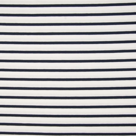 Tissu Rayures Navy 