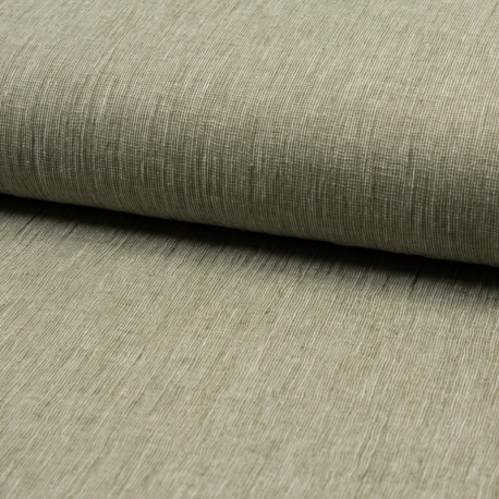 Tissu Fil à Fil Kaki 