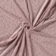 Tissu Velours Imprimé Etoile Rose Clair 