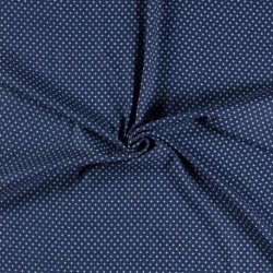 Tissu Jeans Etoile Bleu Clair