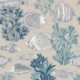 Tissu Moorea Toile Savoie Bleu 