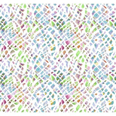 Tissu Tortue Digital Vert