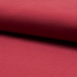Tissu Bella Uni Rouge 
