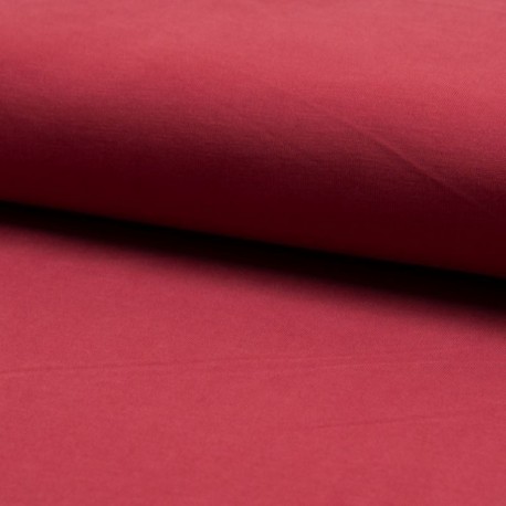 Tissu Bella Uni Rouge 