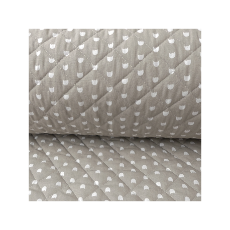 Tissu Patoune Matelassé Naturel 