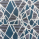 Tissu Jacquard Turquoise 