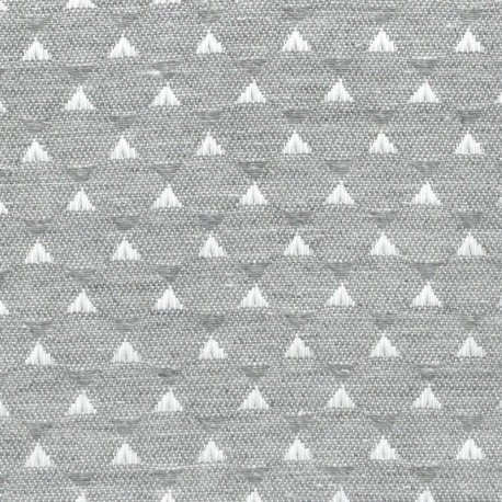 Tissu Juno triangle Gris Ecogreen