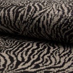 Tissu Sequin Animal Noir blanc 