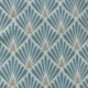 Tissu Fluor Jacquard Ecaille Bleu