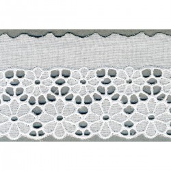 Broderie anglaise 60mm Blanc - 