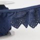 Broderie anglaise froncee
