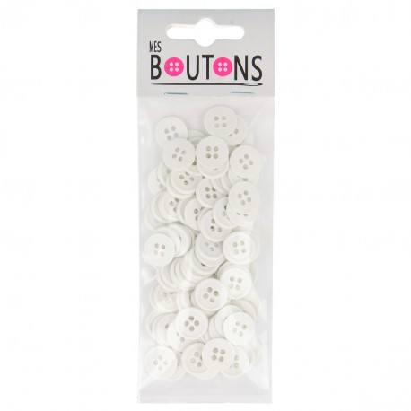 Boutons 4 trous * 100 pcs 13 mm