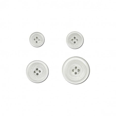 Bouton rond rebord 4trous