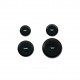 Bouton rond rebord 2trous