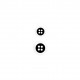 Bouton 4 trous bi color