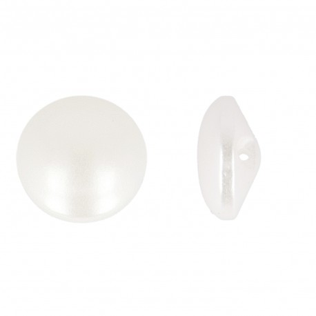Bouton perle plate 11mm