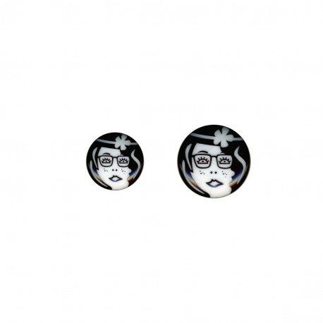 Bouton visage rond/culot