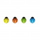Bouton enfant coccinelle