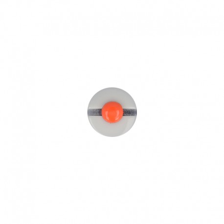 Bouton point rouge Blanc/rouge - 