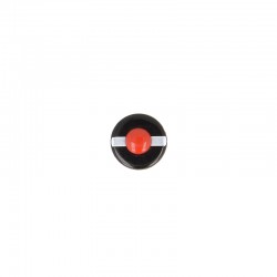 Bouton point rouge Noir/rouge - 