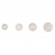 Bouton nacre blanc 2trous
