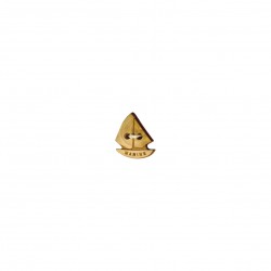 Bouton bois voilier Naturel - 