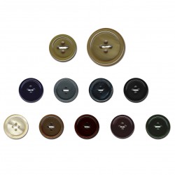 Bouton galalithe rond 4tr