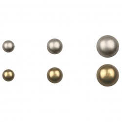 Boutons metal demi-sphere