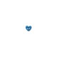 Bouton coeur transparent