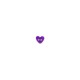 Bouton coeur transparent
