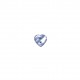 Bouton coeur irise 2trous